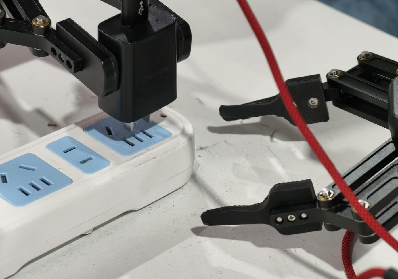 Charger aligned with the socket